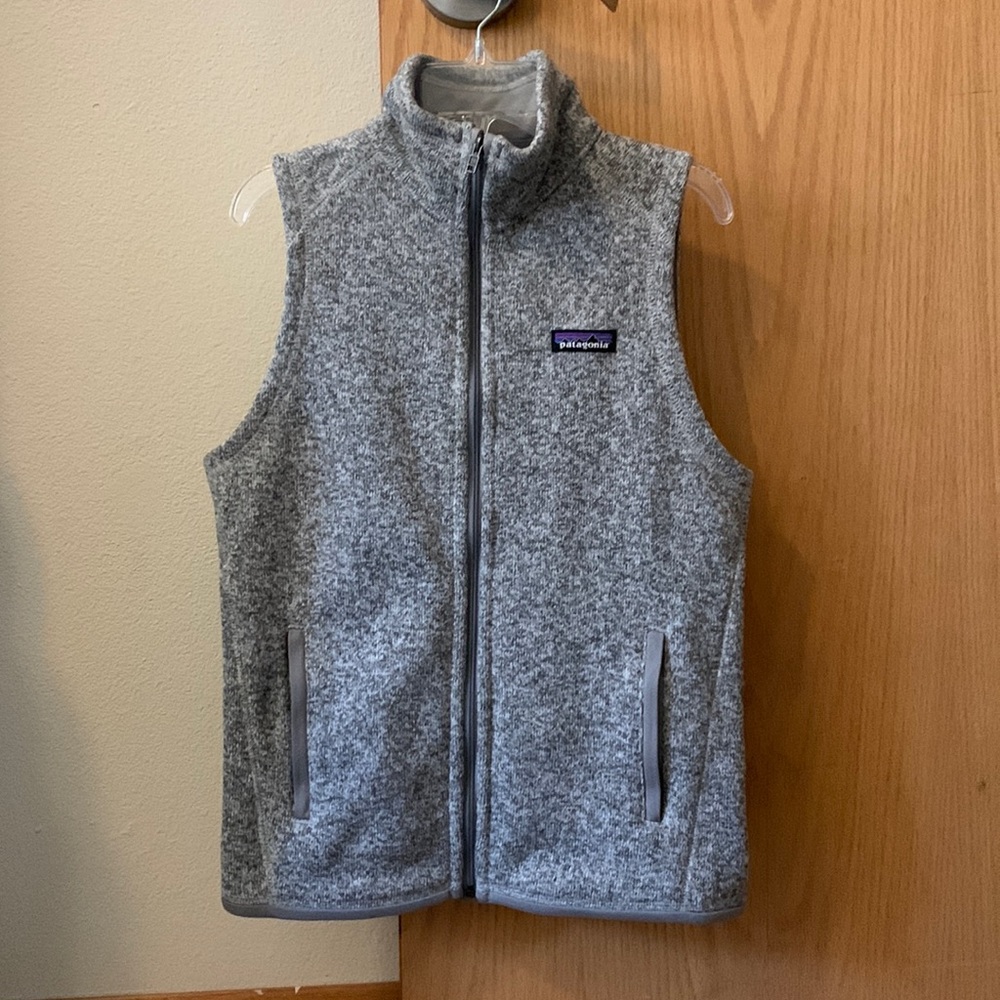 Womens grey Patagonia sweater vest